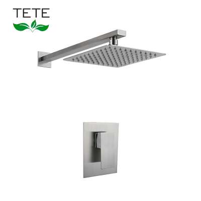 Kaiping Hot Sell Stainless Steel 304 Rainfall Shower Head in Wall Mounted Bathroom Concealed Mixer Shower