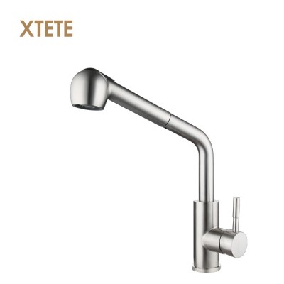 Guangdong  Manufacturer Professional  Single Handle Wall Mounted Sink kitchen Faucet For pull out